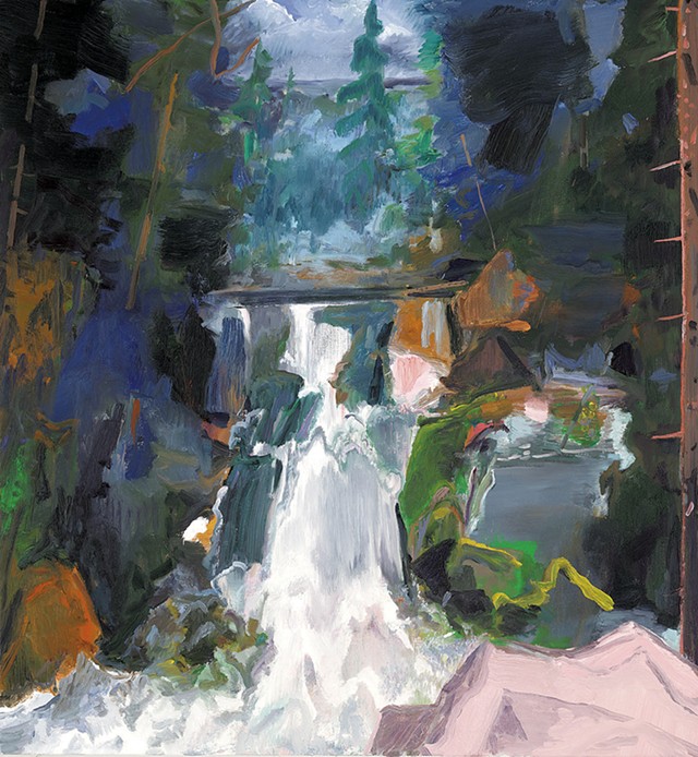 "Falls and a Pool in the Forest," 2021 - COURTESY OF RACHEL PORTESI