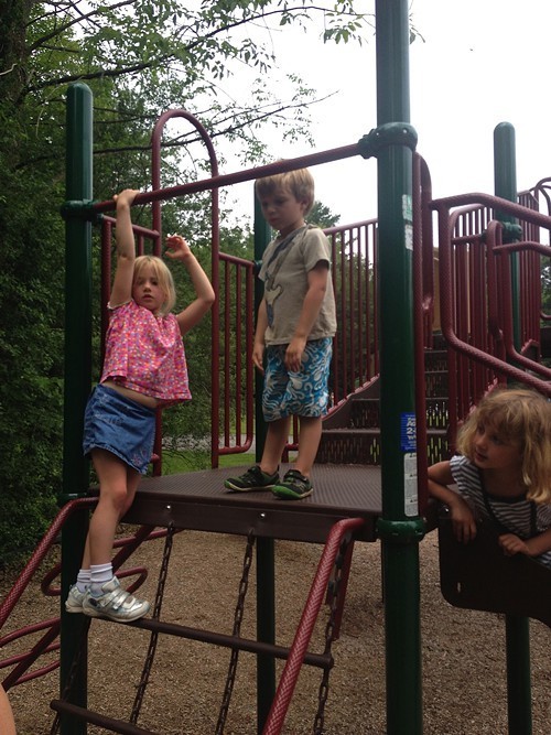 Exploring the playground at Button Bay State Park - PHOTO BY ALISON NOVAK
