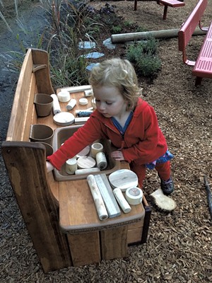 The mud kitchen - COURTESY OF BONNIE KIRN DONAHUE