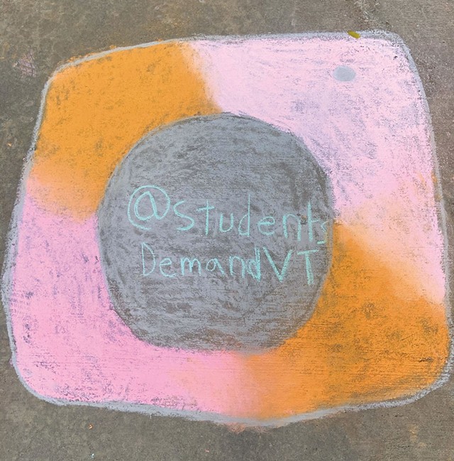 Chalk drawing made at an October event organized by Maddie - COURTESY OF MADDIE AHMADI