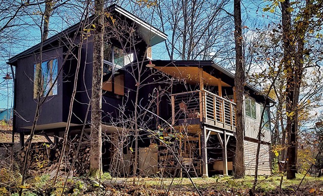 The 630-square-foot cabin was built as a wool-drying shed in the 1930s and converted into a cabin in the 1960s. Joyce purchased and began renovating the property in 2020. - COURTESY OF WARD JOYCE
