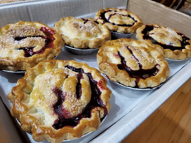 Blueberry-lemon pies from Isabelle Mae's Pie Emporium - COURTESY