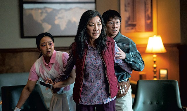 MOTHER COURAGE Yeoh plays the chosen one on whom the fate of the multiverse depends in Daniels' absurdist action epic. - COURTESY OF A24 PRESS/ALLYSON RIGGS