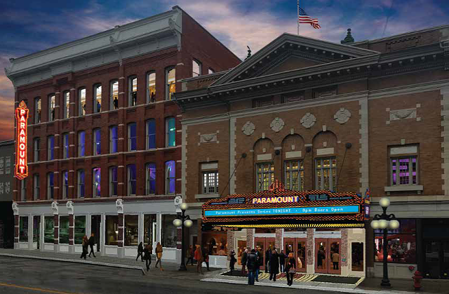 Artist rendering of the planned expansion - COURTESY OF THE PARAMOUNT THEATRE