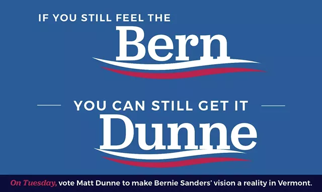 Sanders Spreads Support, but Not in Vermont's Gubernatorial Race