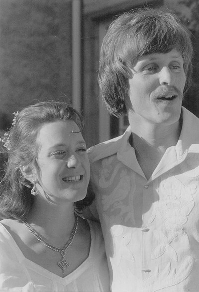 Lynette and Will Raap on their wedding day in 1977 - COURTESY