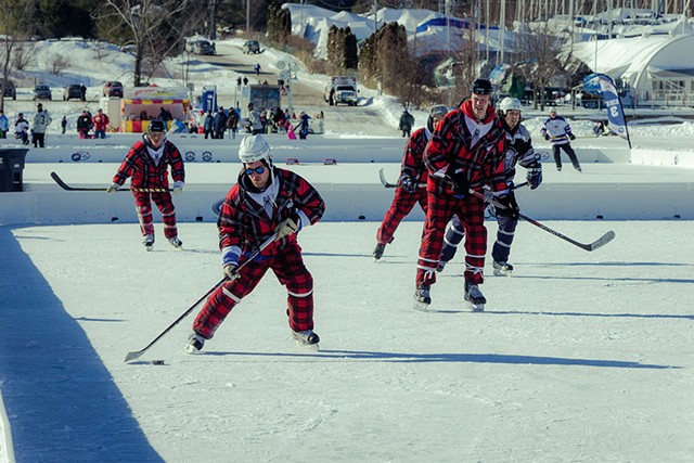 Lake Champlain Pond Hockey Classic - COURTESY OF JOE ANGER PHOTOGRAPHY