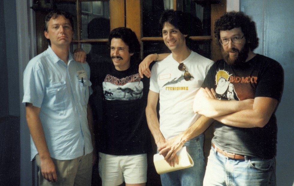From left: Rick Veitch, Thomas Yeates, John Totleben and Stephen R. Bissette in 1986 - COURTESY