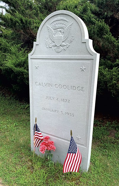 Calvin Coolidge's grave site - DAN BOLLES ©️ SEVEN DAYS