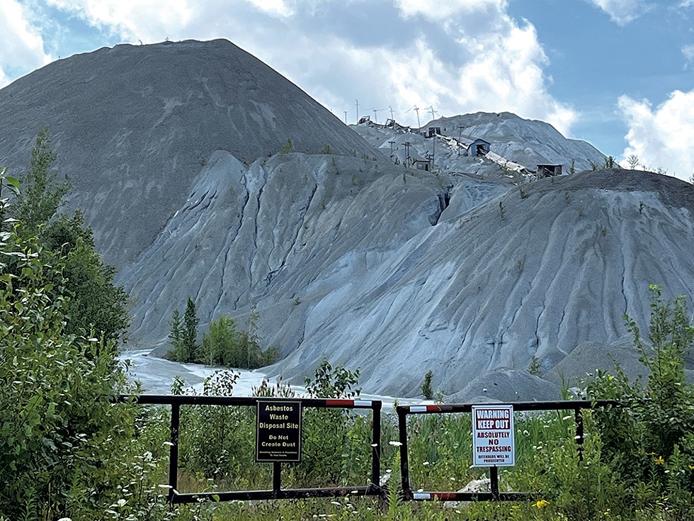 Asbestos tailings on Belvidere Mountain - PAULA ROUTLY ©️ SEVEN DAYS