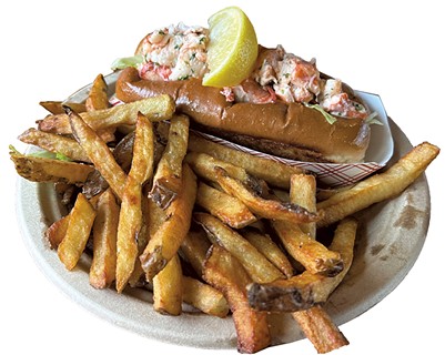 Lobster roll at Cajun's Snack Bar - PAULA ROUTLY ©️ SEVEN DAYS