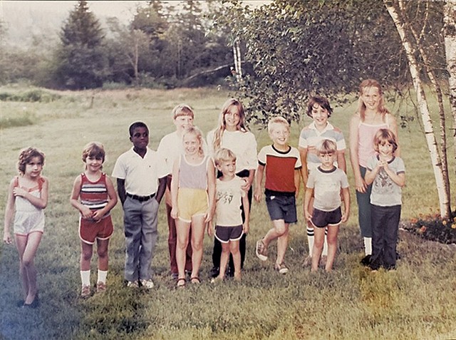 Owen Tillery in the early '80s with nieces and nephews of Terri Williams in Concord - COURTESY