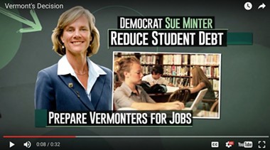 A Democratic Governors Association advertisement supporting Sue Minter for governor - SCREENSHOT