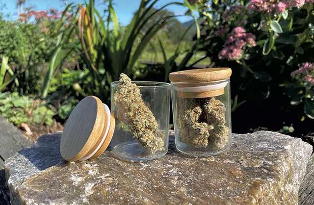 Old Growth Vermont is considering selling its cannabis flower in glass jars with bamboo lids. - COURTESY