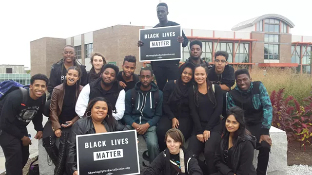 UVM Students Rally Day After Black Lives Matter Flag Theft
