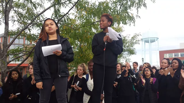 UVM Students Rally Day After Black Lives Matter Flag Theft