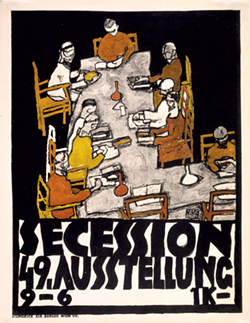 49th Secession exhibit poster by Egon Schiele - PHOTOS COURTESY OF MIDDLEBURY COLLEGE MUSEUM OF ART