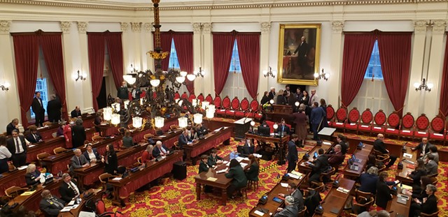 House leaders confer Wednesday over committee assignments. - KEVIN MCCALLUM