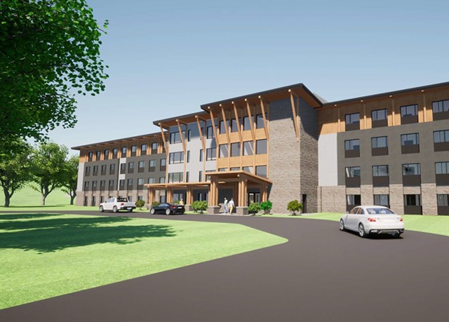 Sugarbush Resort proposes to build this apartment building to provide employee housing. - COURTESY