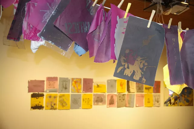 Peace Paper Project Turns Underwear to Art at Local Colleges