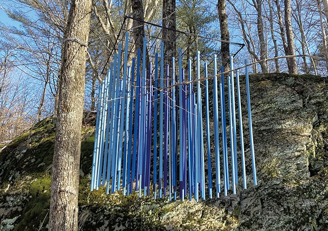 Stephanie Nichols' installation in the Forest for Learning - COURTESY OF JOSH FIELDS