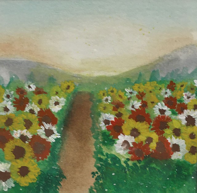 "Summer Sunflowers" by Alyssa DeBella - PAMELA POLSTON ©️ SEVEN DAYS