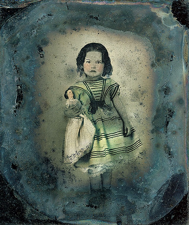 "Child With Doll, From Ruby Ambrotype" - COURTESY