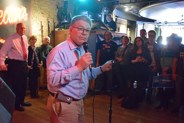 Al Franken Stumps in Burlington for Vermont Democrats