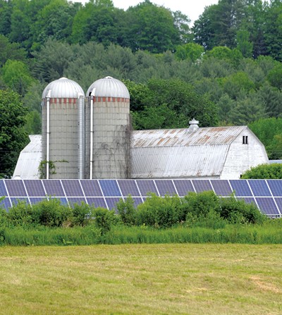 A solar array in Central Vermont - JEB WALLACE-BRODEUR