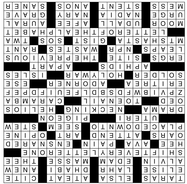 Feb. 19 crossword puzzle - INDY Week