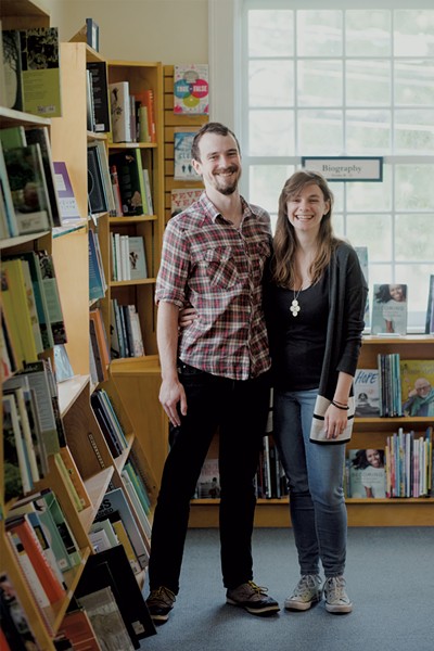 Co-owners Sam Kaas and Emma Nichols of Norwich Bookstore - FILE: SARAH PRIESTAP