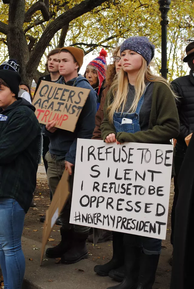 After Election, Burlington Rally-Goers Insist &lsquo;Love Trumps Hate&rsquo;