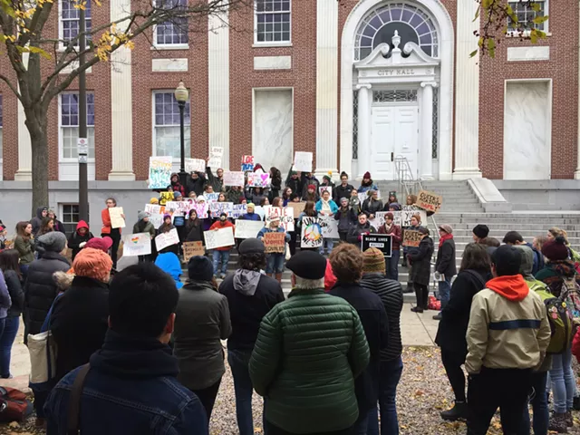After Election, Burlington Rally-Goers Insist &lsquo;Love Trumps Hate&rsquo;