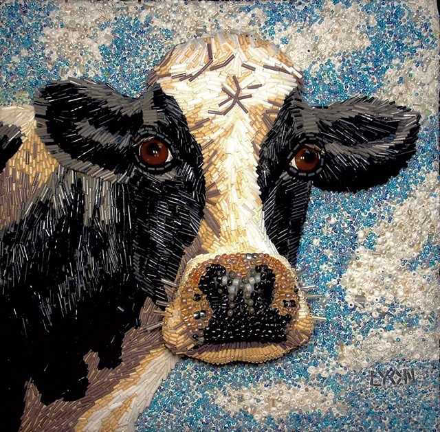 "Cow" painting by Laura Lyon - COURTESY
