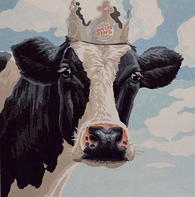 "Cow" painting by Dan Daly - COURTESY