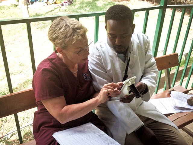 Ellen Starr and Mesfin Wana in Ethiopia - COURTESY OF GROUNDS FOR HEALTH
