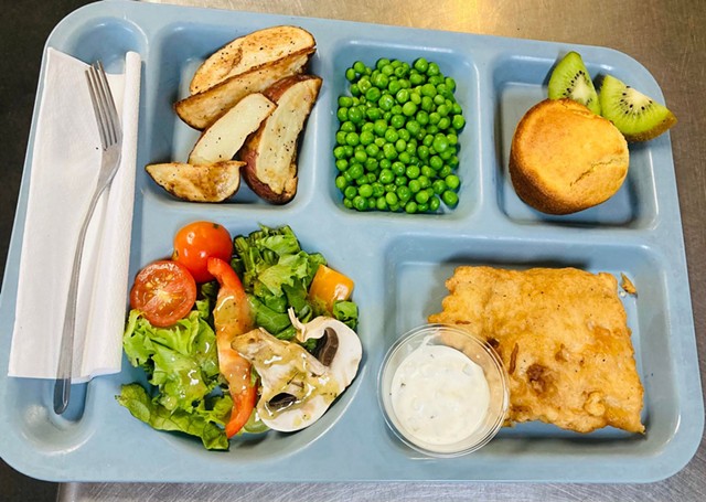 A school lunch at Lamoille North Modified Unified Union School District - COURTESY OF KARYL KENT