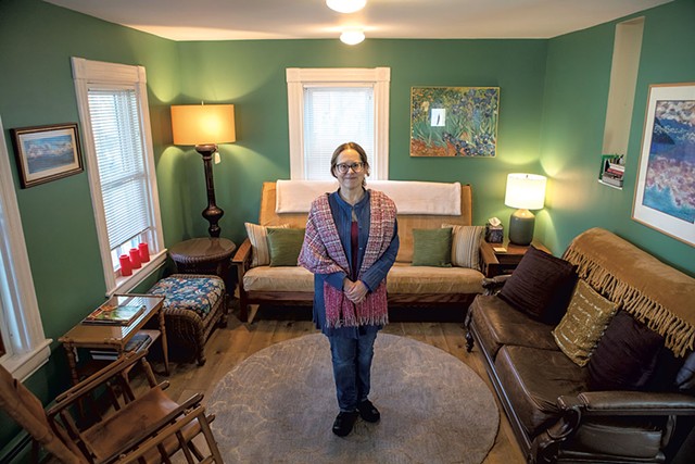 Deb Lyons in her Airbnb - FILE: LUKE AWTRY