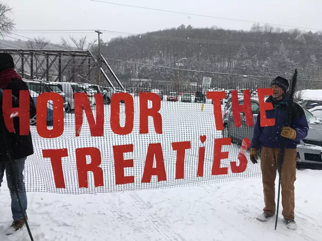 Dakota Access Pipeline Opponents March on TD Bank in Montpelier