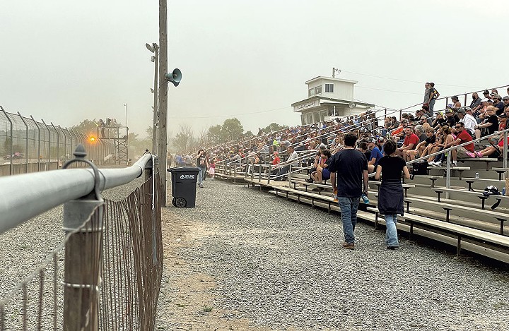 The stands at Devil's Bowl Speedway - COURTESY OF JEREMY GANTZ