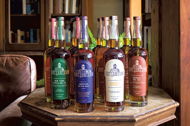 Some of the whiskeys bottled by Lost Lantern - COURTESY OF OLIVER PARINIK