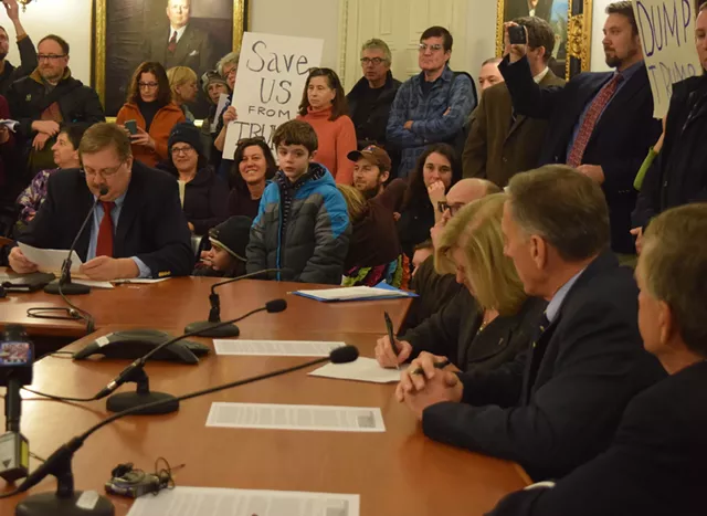 Amid Protesters, Vermont Electors Cast Votes for Clinton