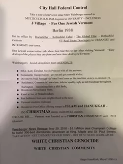 Anti-Semitic Flyers Left in City Hall Cause a Stir
