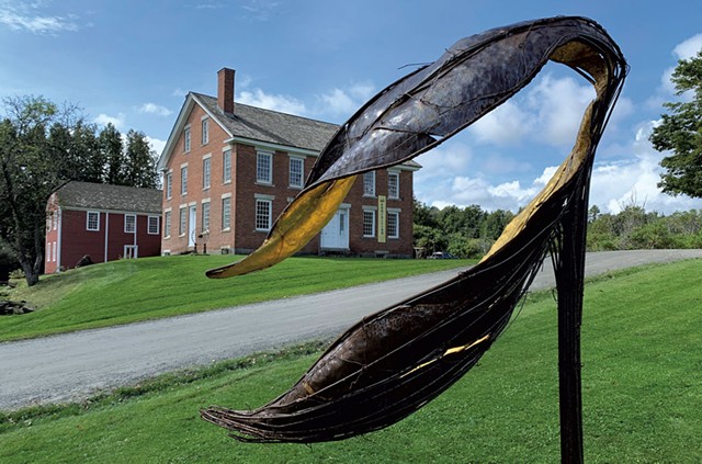 "Milkweed" by Sabrina Fadial with Kents' Corner State Historic Site in the background - AMY LILLY