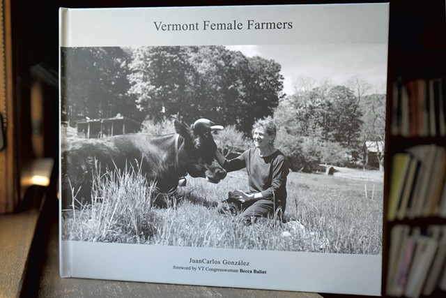 Vermont Female Farmers book cover featuring Liz Guenther of Three Cow Creamery - COURTESY