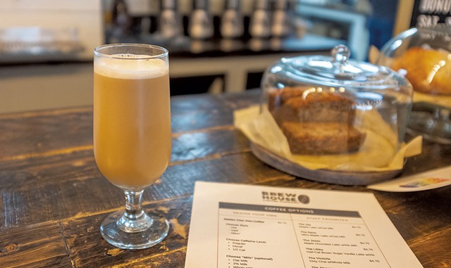 Brew House Coffee’s nitro maple latte - JORDAN BARRY ©️ SEVEN DAYS