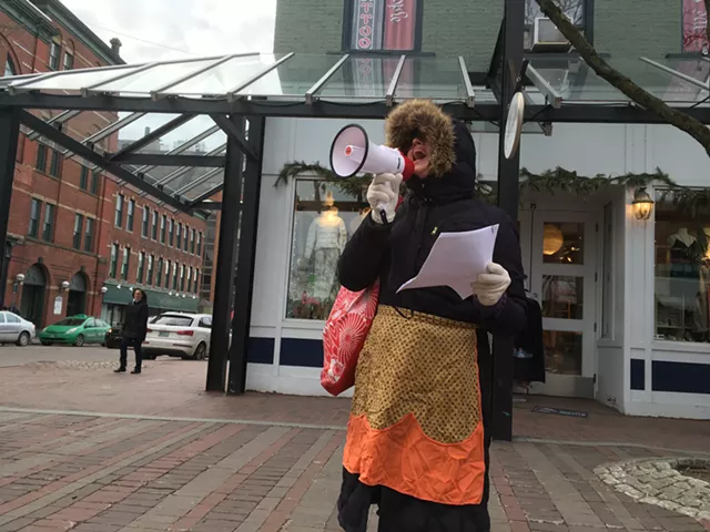 Don't Panic: In Advance of Trump Inauguration, Burlington Activists Perform Hysteria