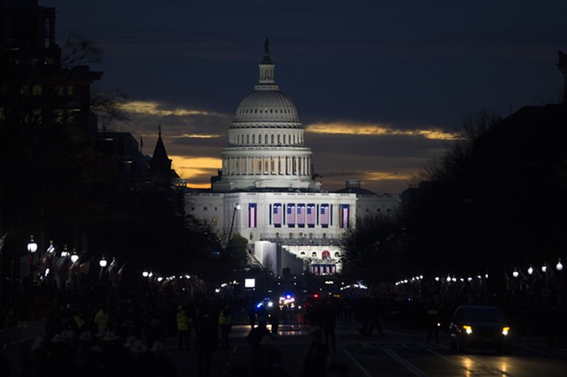 The Capitol on Friday morning - AP PHOTO/CLIFF OWEN
