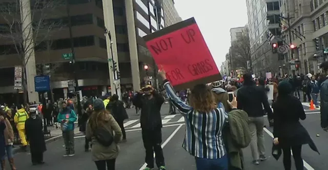 Vermonters Join Inaugural Protests in Washington, D.C.
