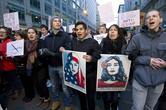Vermonters Join Inaugural Protests in Washington, D.C.